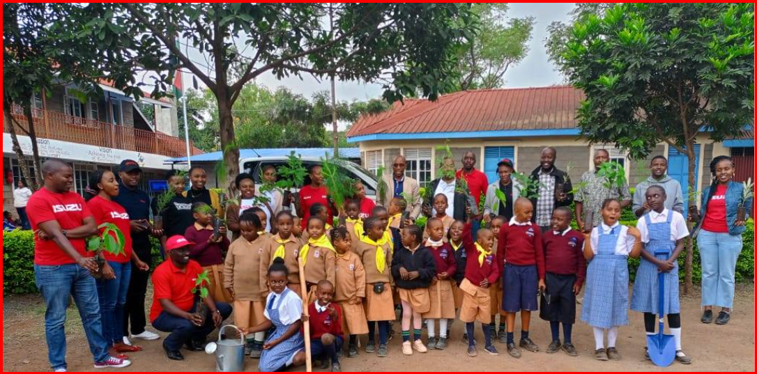 Pupils outdoors with peers and teachers during co-curricular activity